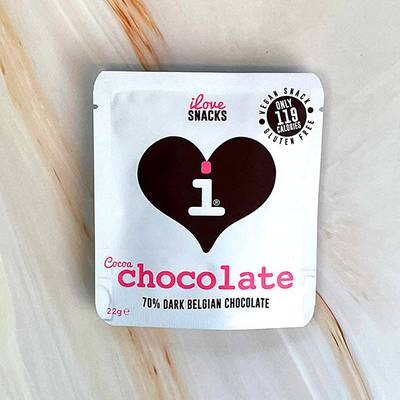 I Love Snacks 70% Dark Belgian Chocolate
