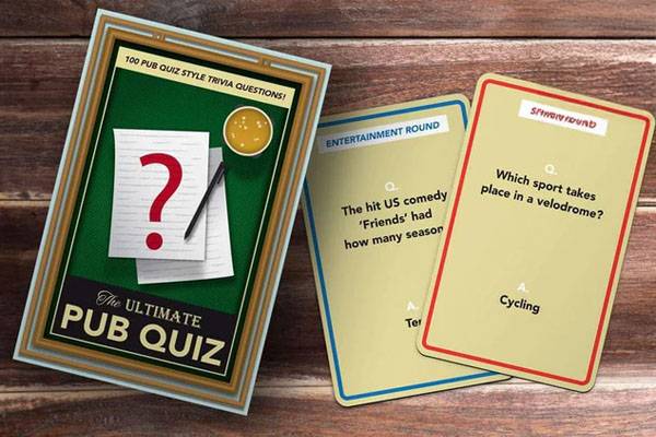 Pub Quiz Cards