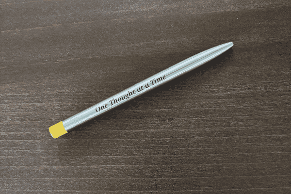 Recycled Steel Inspirational Pen