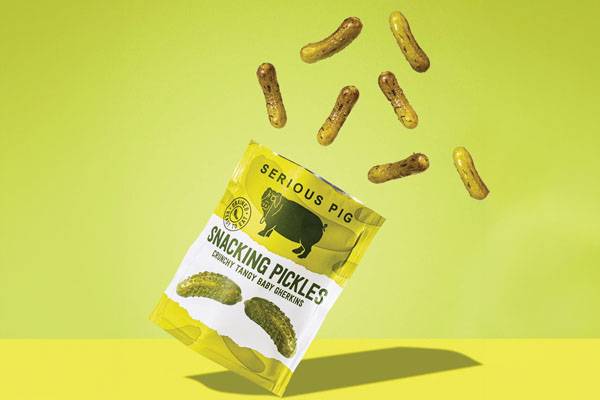 Serious Pig Snacking Pickles