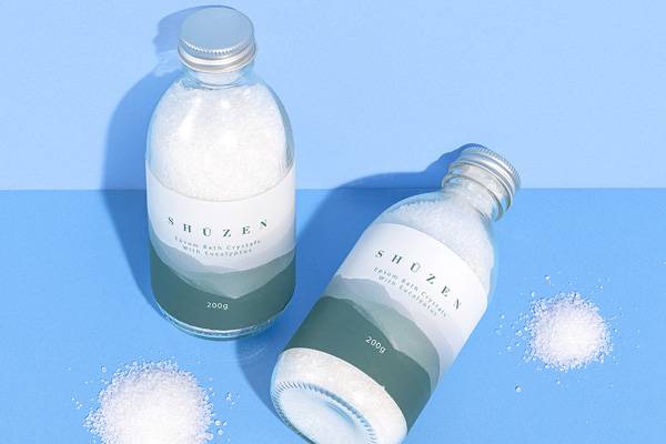 Shuzen Cruelty Free Raw Bath Salts - Bottle