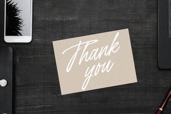 Thank You A6 Postcard