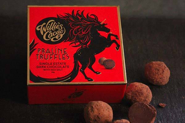 Willie's Cacao Dark Praline Truffles x5