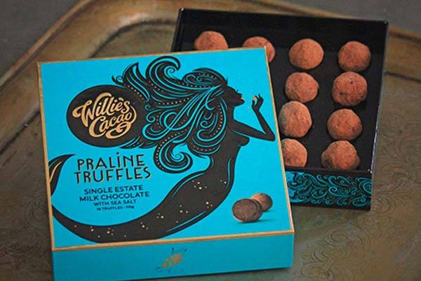 Willie's Cacao Milk Praline Truffles x16
