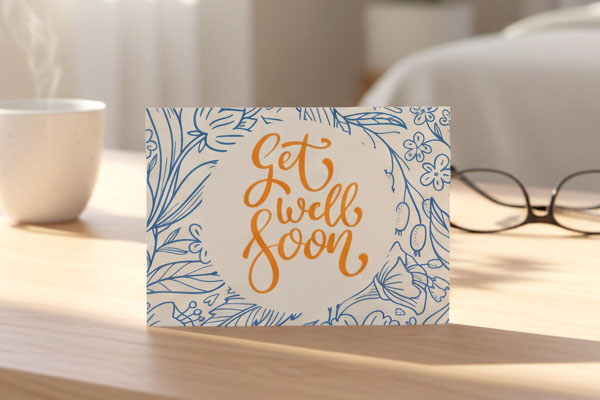 Get Well Soon A6 Postcard
