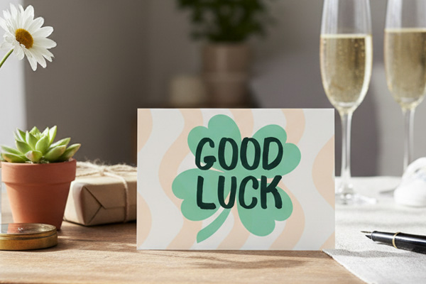 Good Luck A6 Postcard