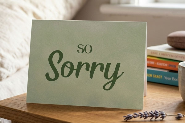 So Sorry A6 Postcard