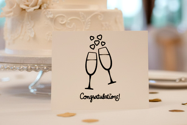 Wedding Congratulations A6 Postcard