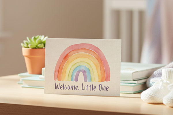 Welcome Little One A6 Postcard