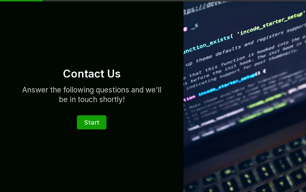 Contactez-nous template preview