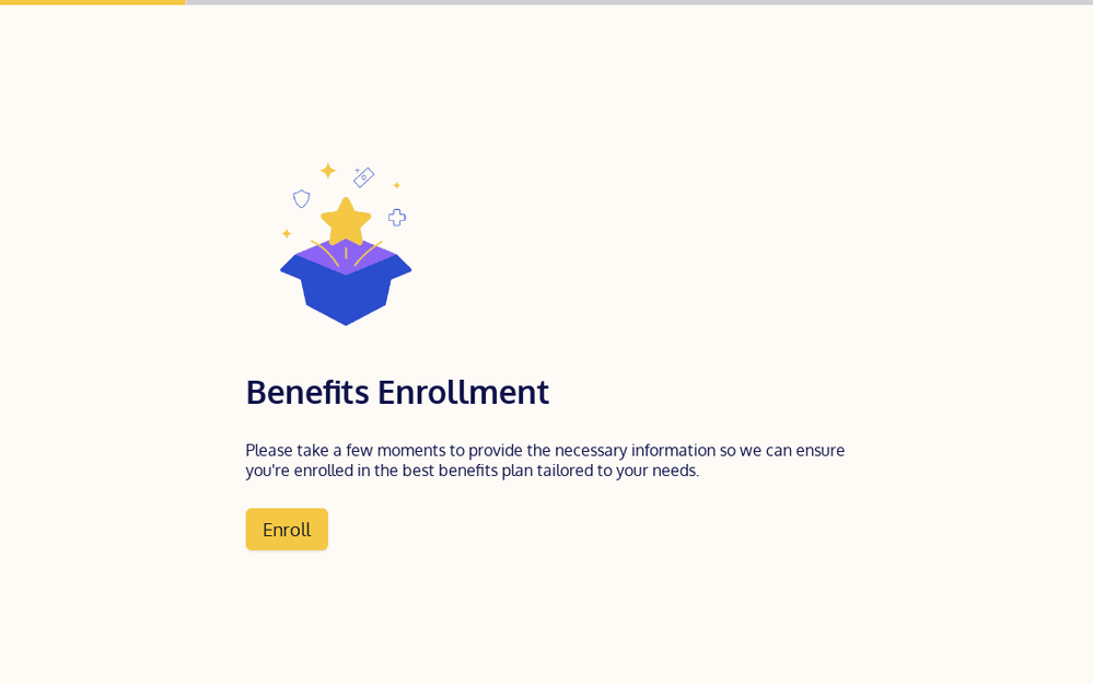 Benefits Enrollment Form Template template preview