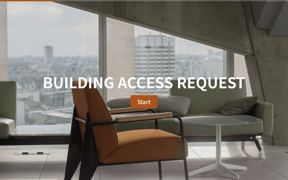 Building Access Form template preview