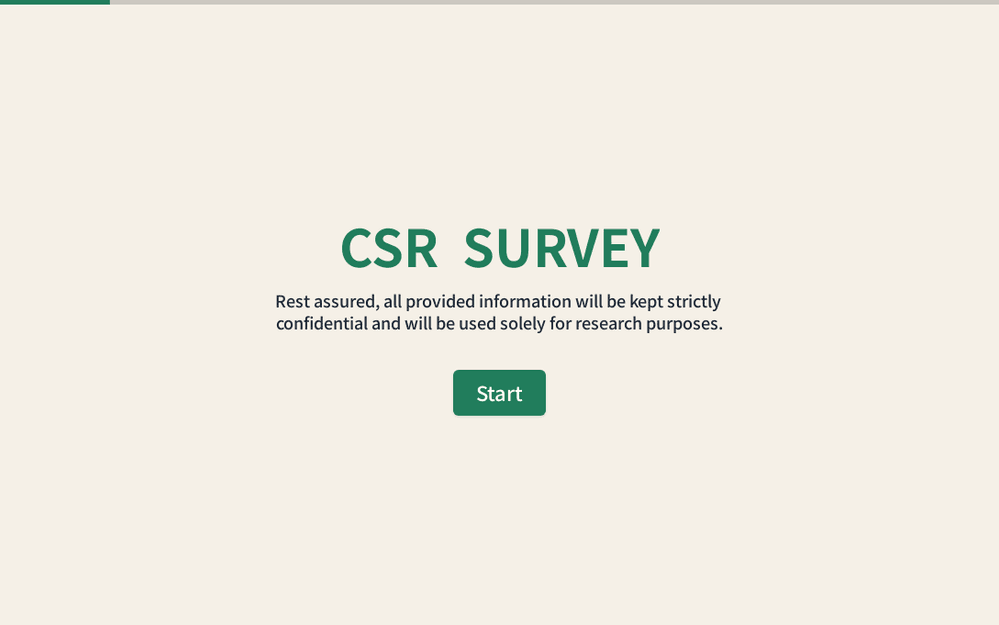 Corporate Social Responsibility Survey template preview