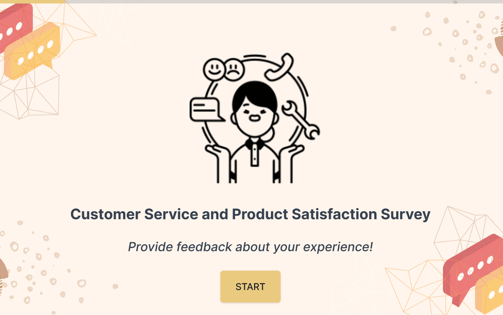 Customer Service and Product Satisfaction Survey template preview
