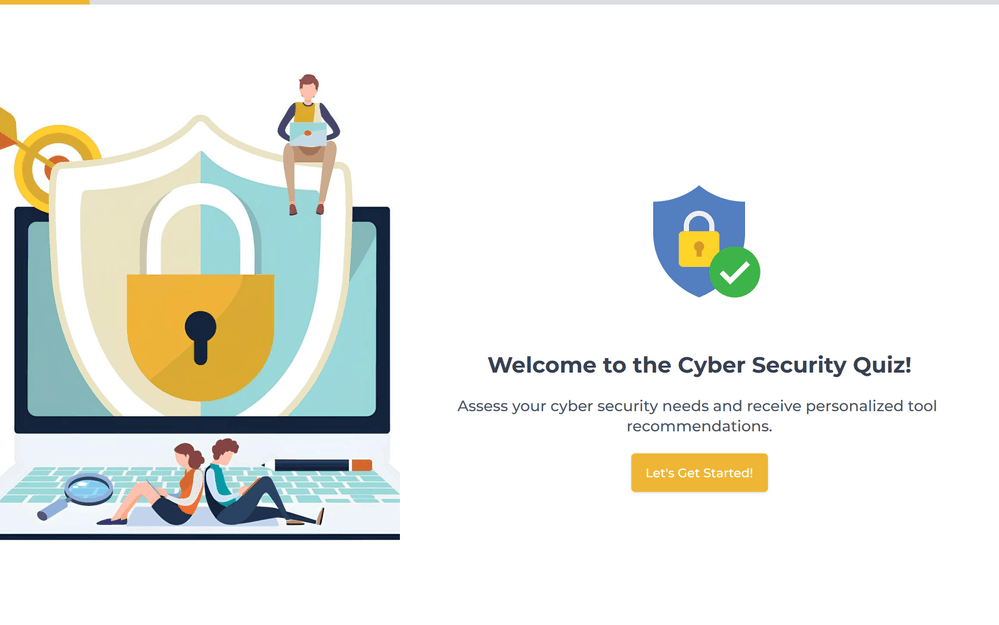 Cyber Security Quiz template preview