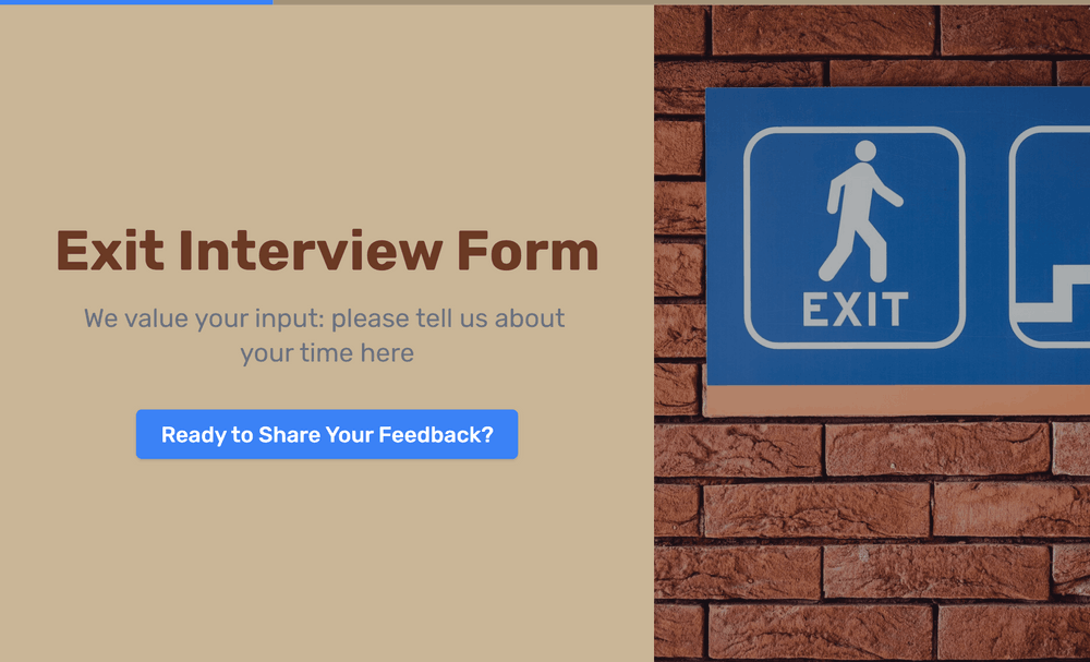 Exit Interview Form template preview