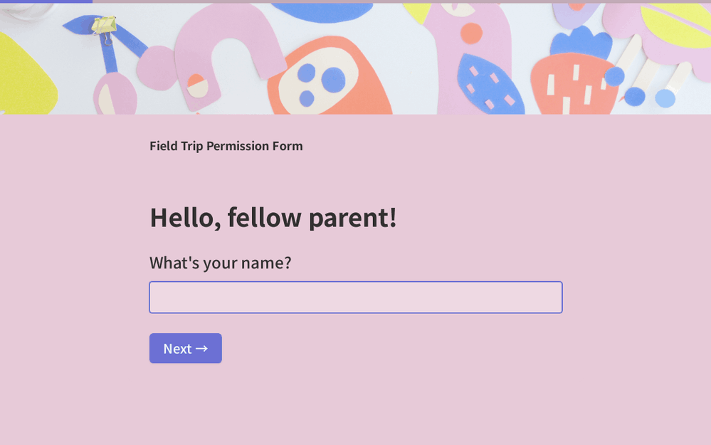 Field Trip Permission Form template preview