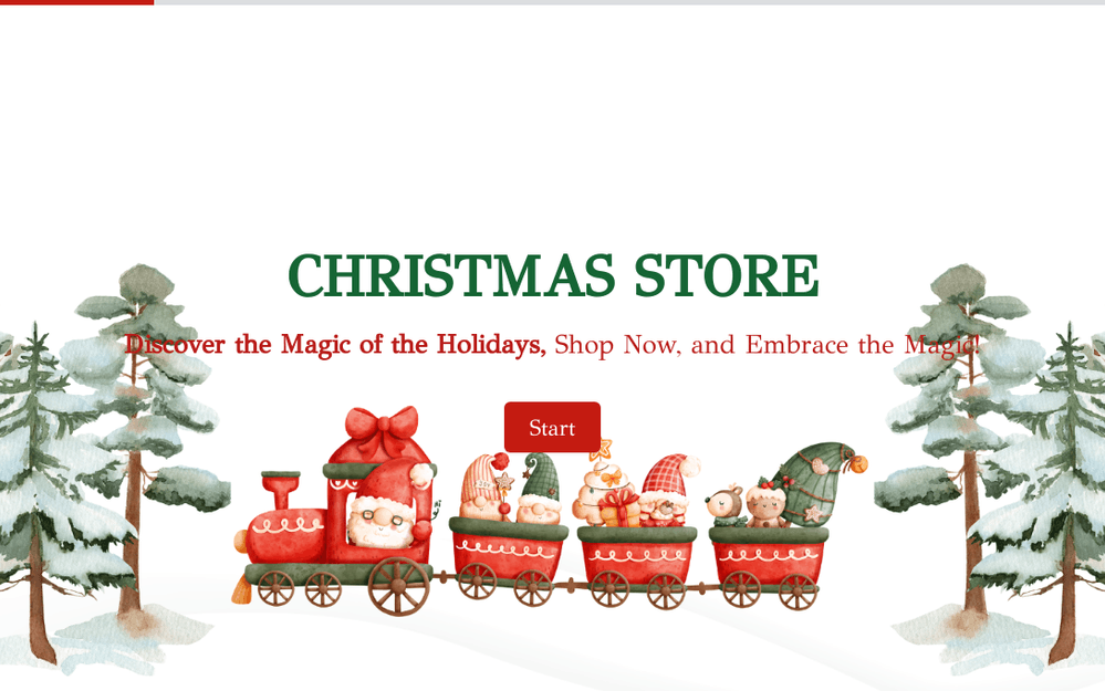Holiday Store Template Form template preview