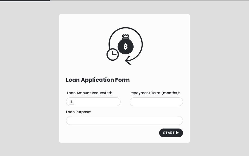 Loan Application Form Template template preview