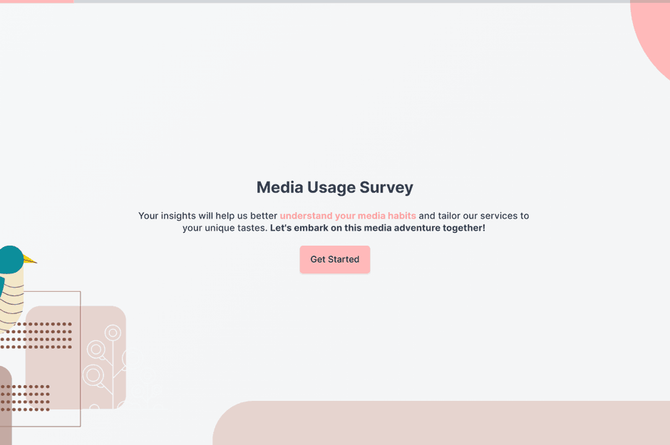 Media Usage Survey template preview