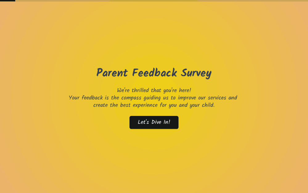 Parent Feedback Survey Template template preview