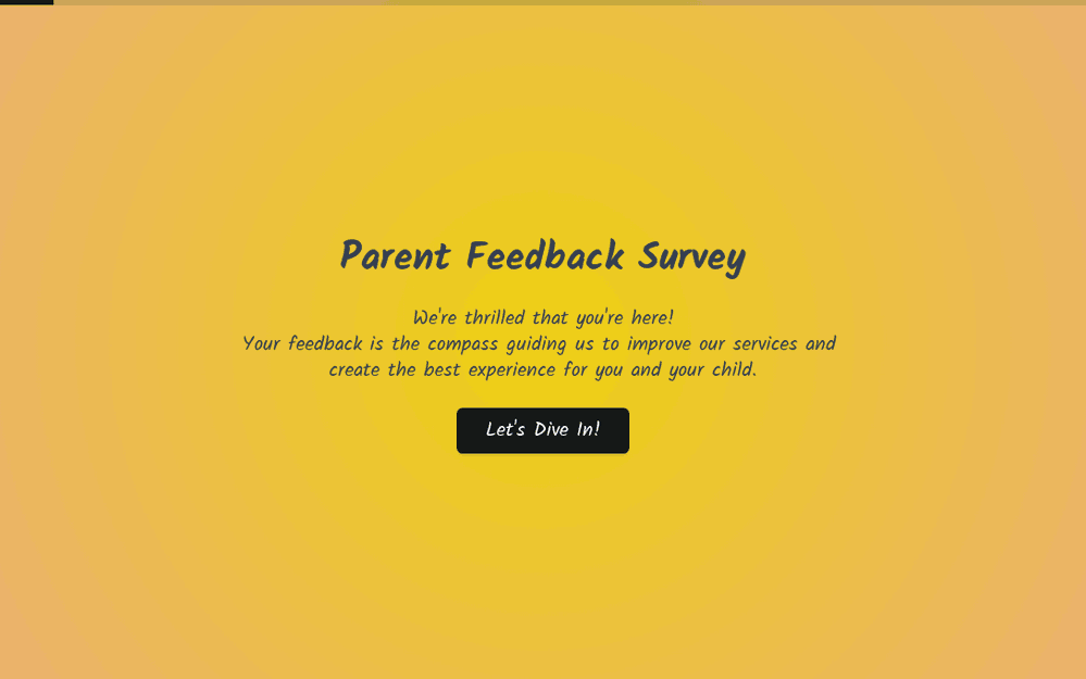 Parent Feedback Survey Template