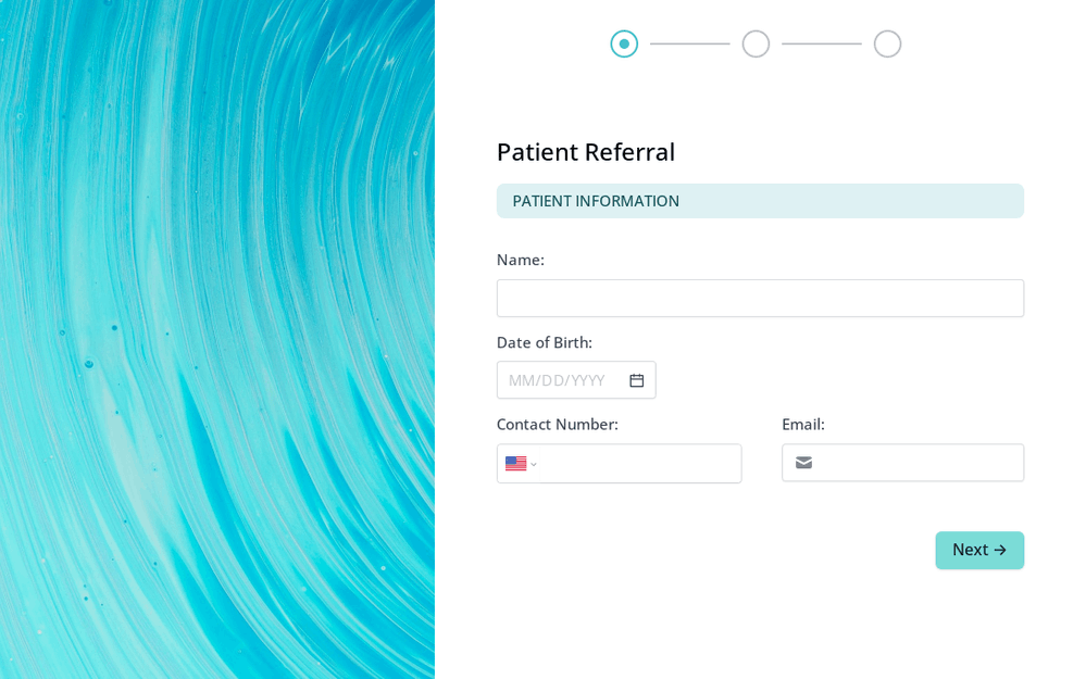 Formulaire de référence des patients template preview