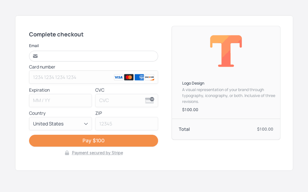 Payment Request Form template preview