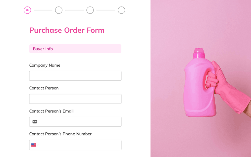 Purchase Order Form template preview