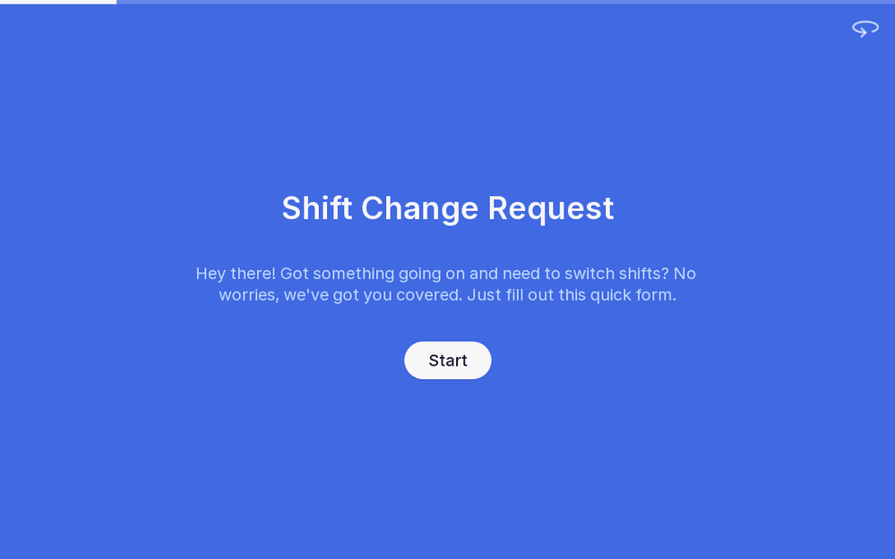 Shift Change Request Form template preview