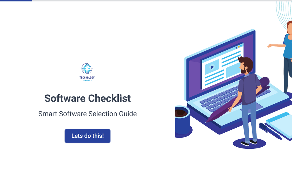 Plantilla de lista de verificación de software template preview