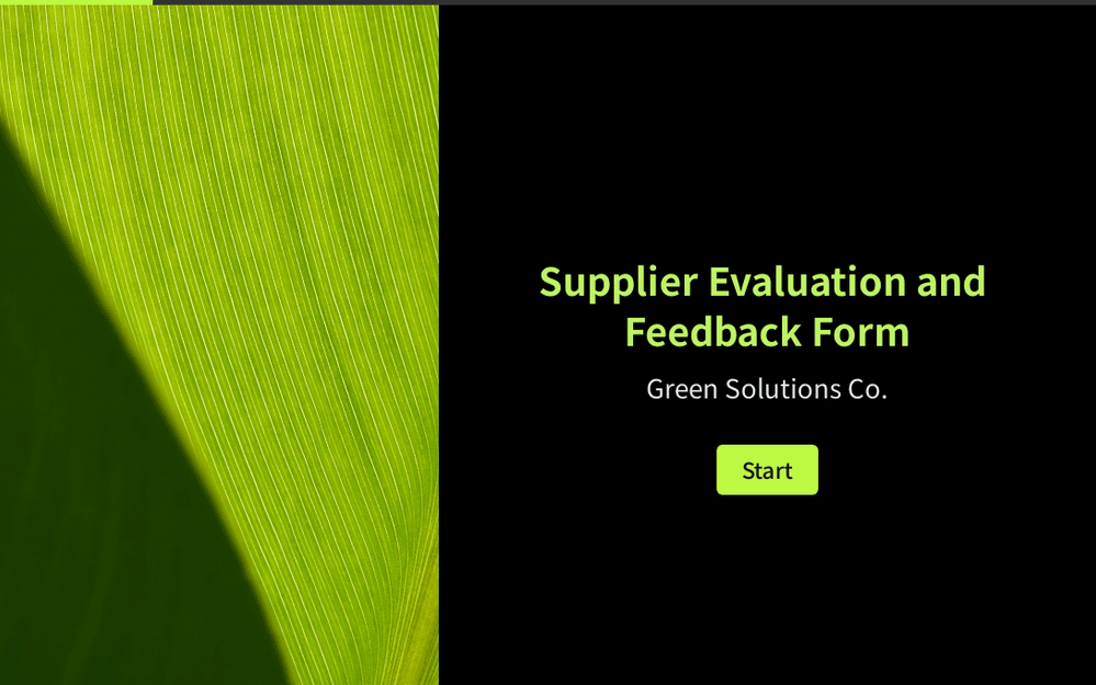 Formulaire d'évaluation et de commentaires des fournisseurs template preview