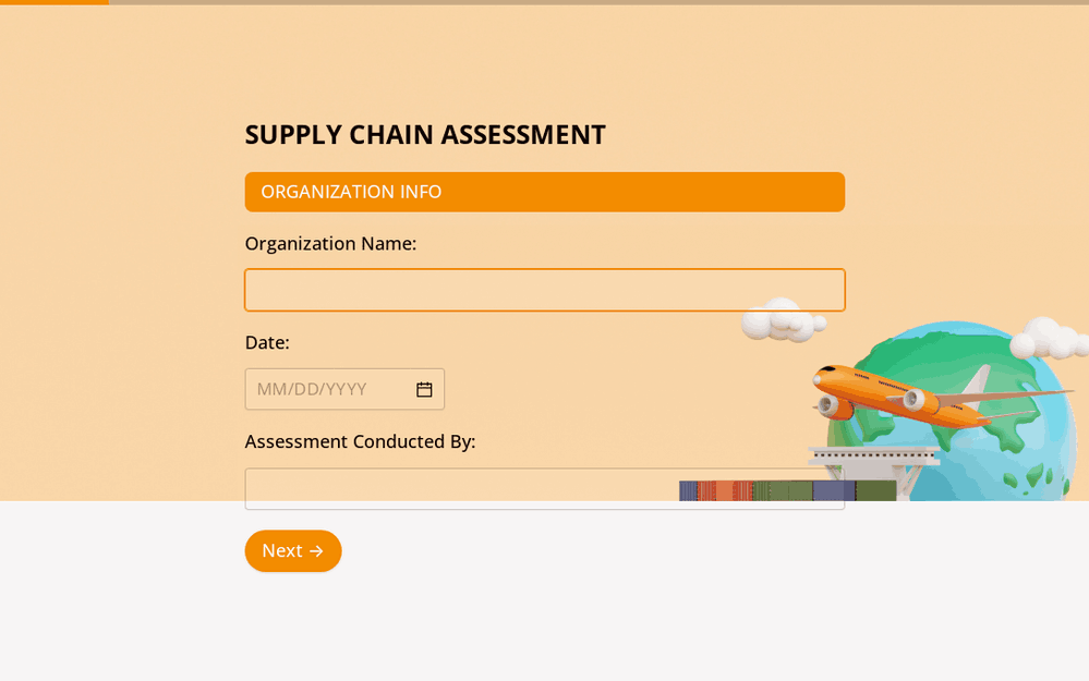 Supply Chain Assessment Form template preview