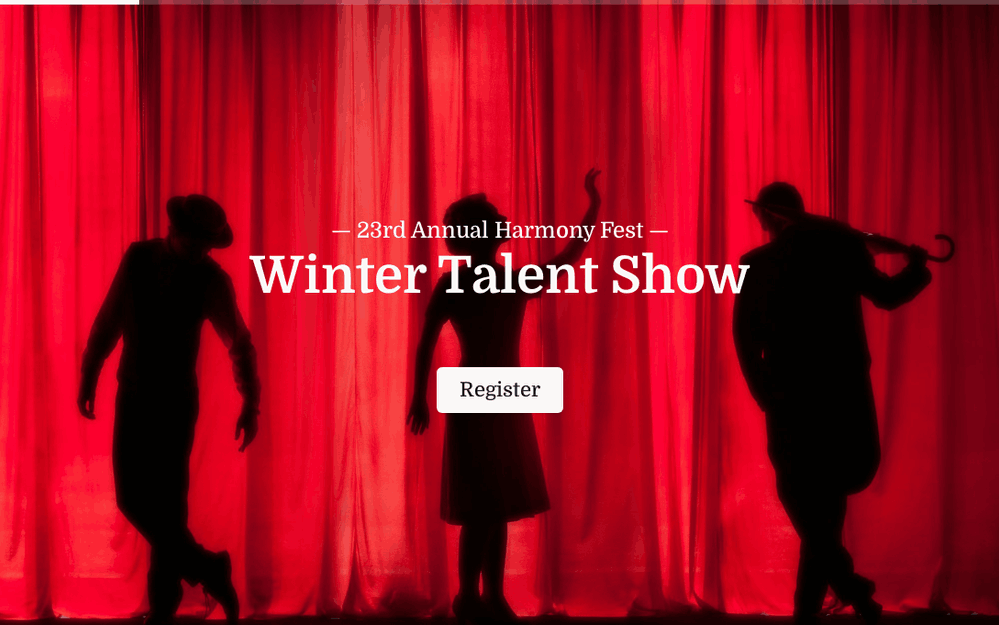 Talent Show Registration Form template preview