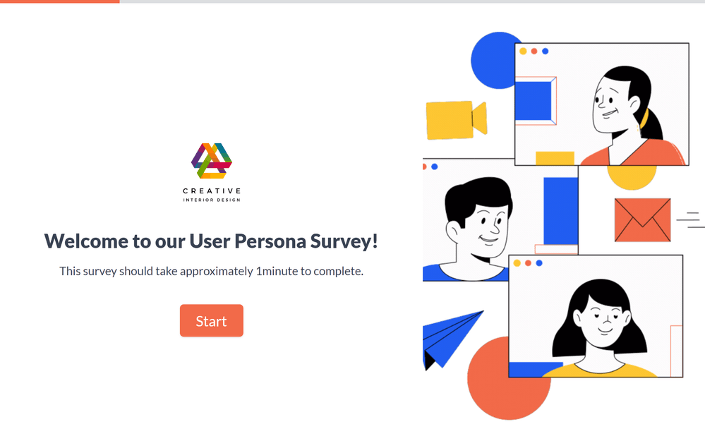 User Persona Survey Template template preview