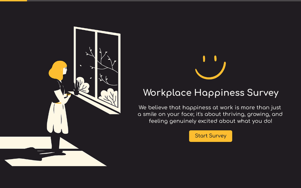 Enquête sur le bonheur au travail template preview