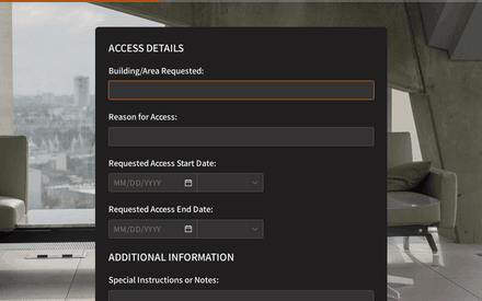 Access form page preview