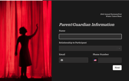 Parent form page preview
