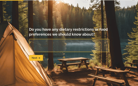 Diet form page preview