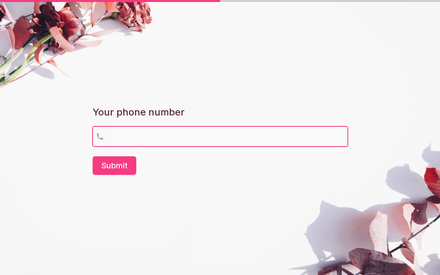 Phone form page preview