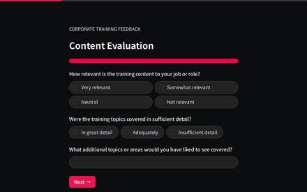 Content form page preview