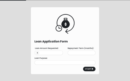 Loan form page preview