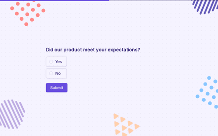 Product usage form page preview