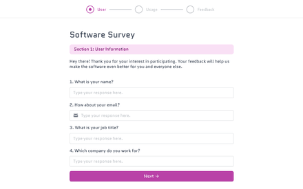 User form page preview