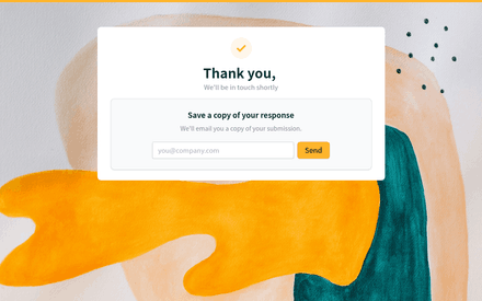 Ending form page preview