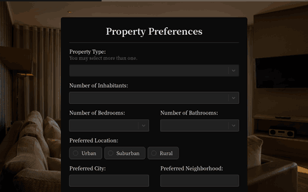 Property form page preview