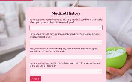 Medical History 2 form page preview