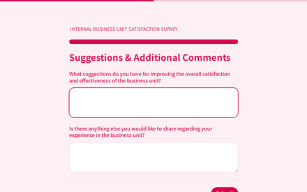 Suggestions form page preview