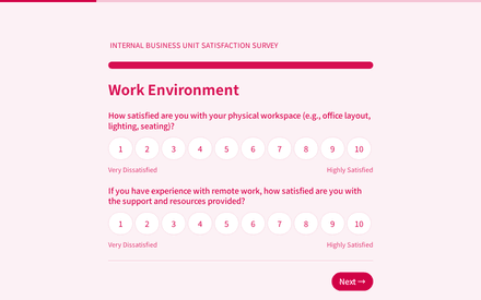Environment form page preview
