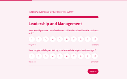 Leadership form page preview